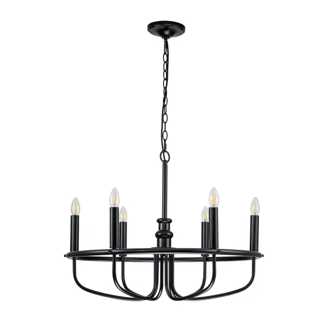Люстра Kichler KL-CAPITOL-HILL6-BLK — черный