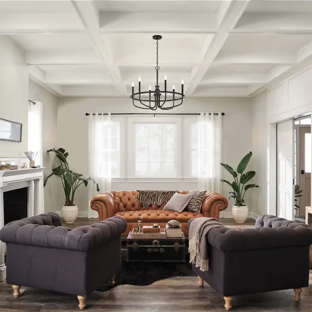 Люстра Kichler KL-CAPITOL-HILL6-BLK — черный, ракурс 8