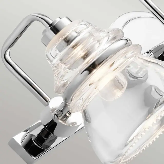 Светильник для ванной комнаты Kichler KL-TALLAND3-PC-BATH — хром, ракурс 2