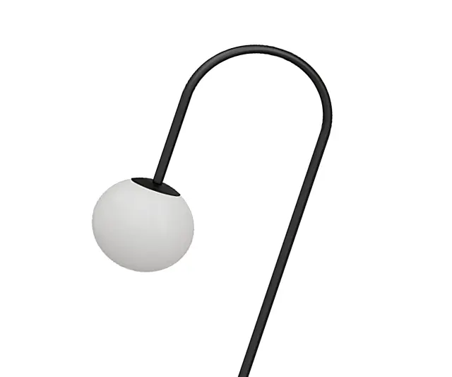 Торшер Kink Light 07009,19 СИЕНА — черный, ракурс 2