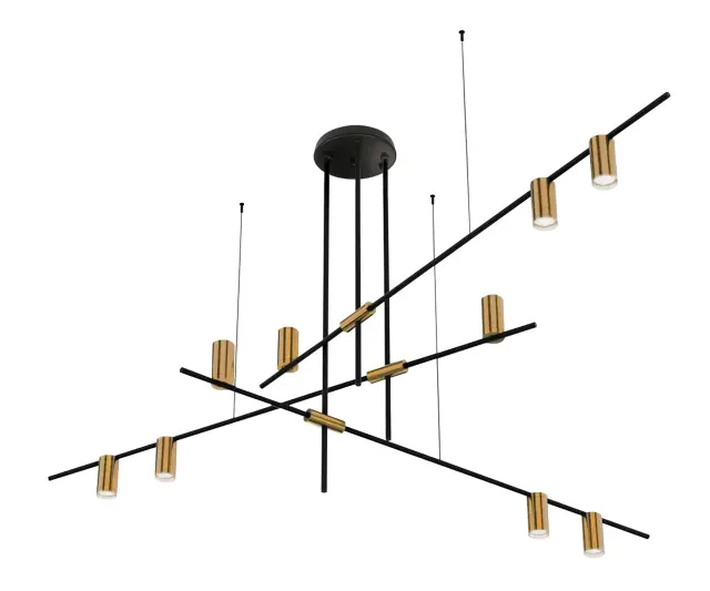 Люстра Kink Light 07621-9,20 РИЯ — черный