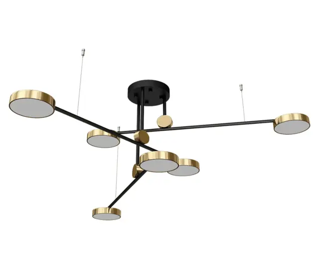 Люстра Kink Light 07647-6,20(4000k) РАПИС — черный