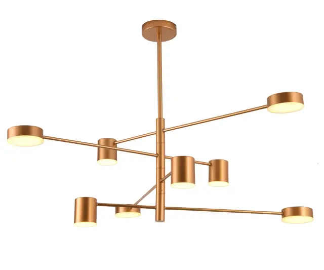 Люстра Kink Light 07650-8,33(3000K) МЕКЛИ — золотой