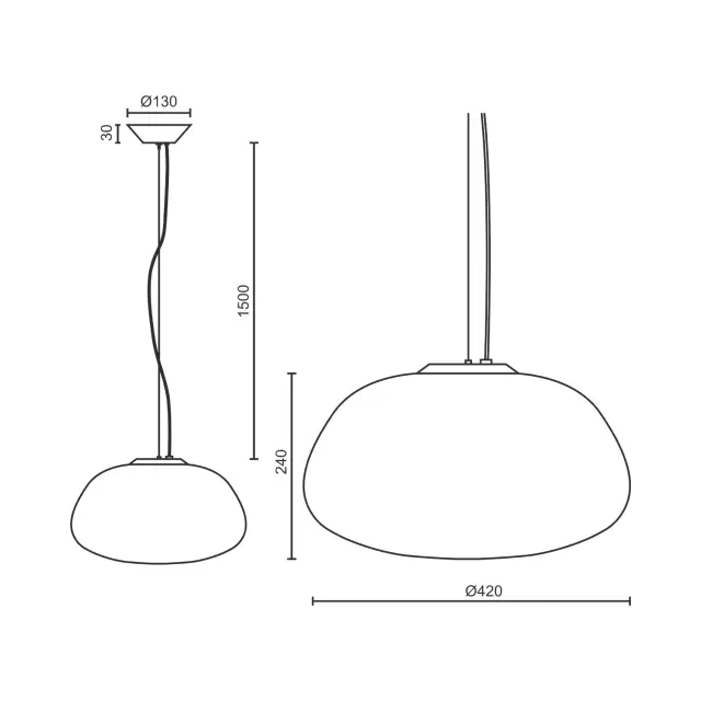 Светильник Ledron 8718/C-WHITE — белый, ракурс 3