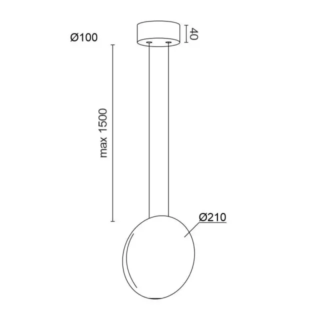 Светильник Ledron 9203P/1B Black — белый, ракурс 4
