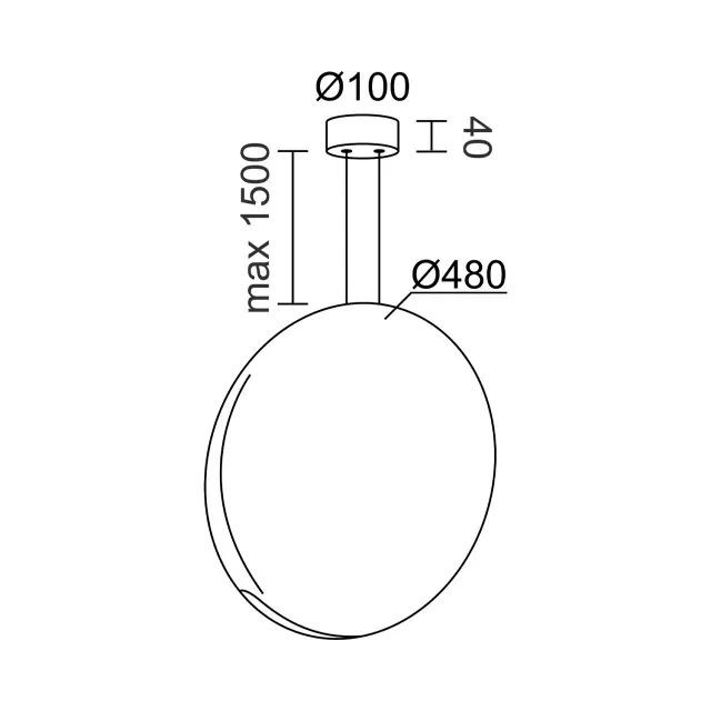 Светильник Ledron 9203P/1D Green — белый, ракурс 4