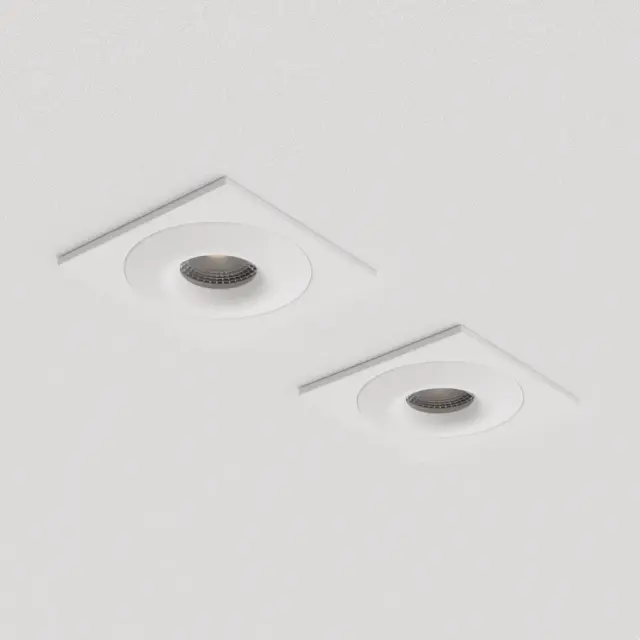 Точечный светильник Ledron AO1501001 SQ White — белый, ракурс 2
