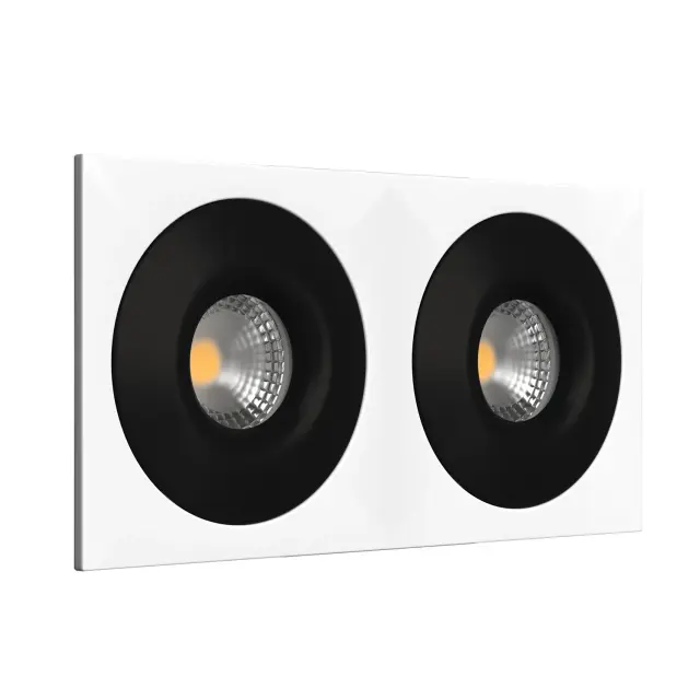 Точечный светильник Ledron AO1501002 SQ2 White-Black — белый