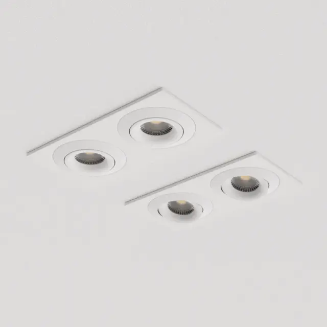 Точечный светильник Ledron AO1501005 SQ2 White — белый, ракурс 2