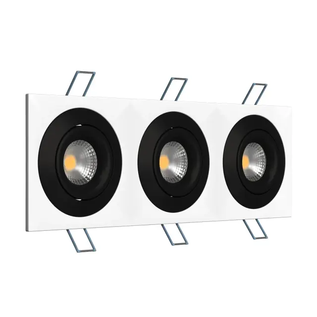 Точечный светильник Ledron AO1501006 SQ3 White-Black — белый