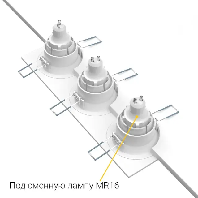 Точечный светильник Ledron AO1501009 SQ3 White — белый, ракурс 4