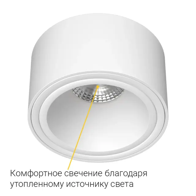 Точечный светильник Ledron AO1501015 White — белый, ракурс 8