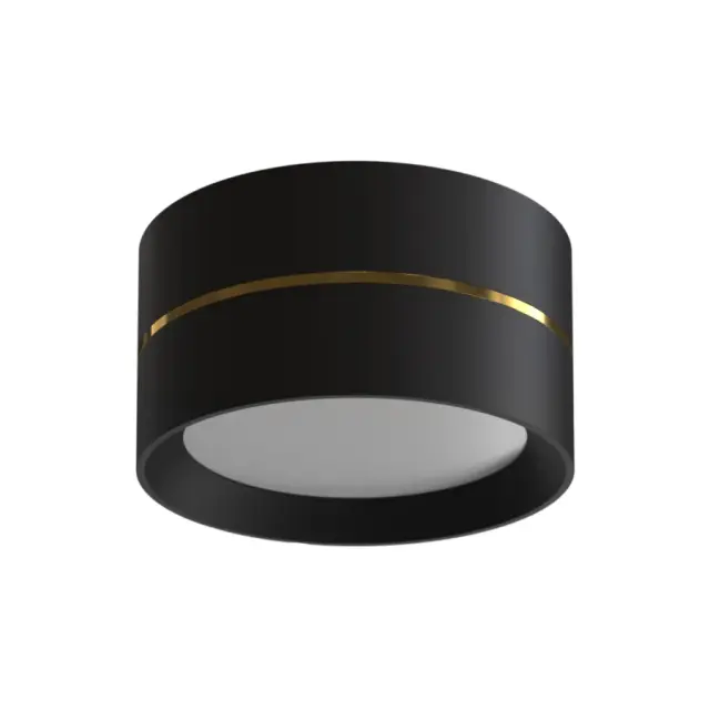 Точечный светильник Ledron BARREL Black — черный, ракурс 2
