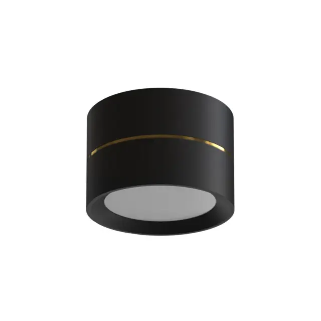 Точечный светильник Ledron BARREL MINI Black — черный, ракурс 2
