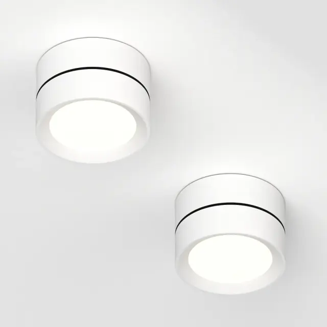Точечный светильник Ledron BARREL MINI White — белый, ракурс 2