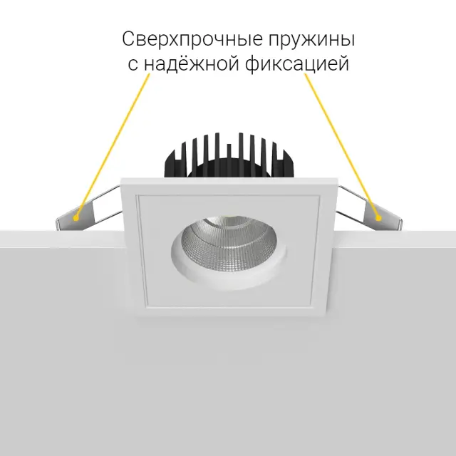 Точечный светильник Ledron BRUTAL SQ1 White — белый, ракурс 5