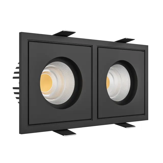 Точечный светильник Ledron BRUTAL SQ2 Black — черный