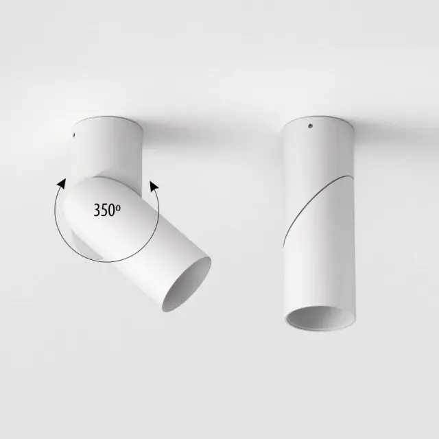 Точечный светильник Ledron CSU0809-C-WW-30 WHITE — белый, ракурс 3