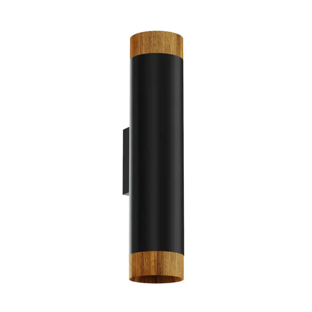 Бра Ledron Danny mini 2 Black Wooden — черный, ракурс 2