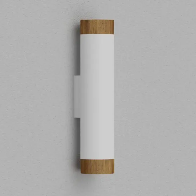 Бра Ledron Danny mini 2 White Wooden — белый, ракурс 2