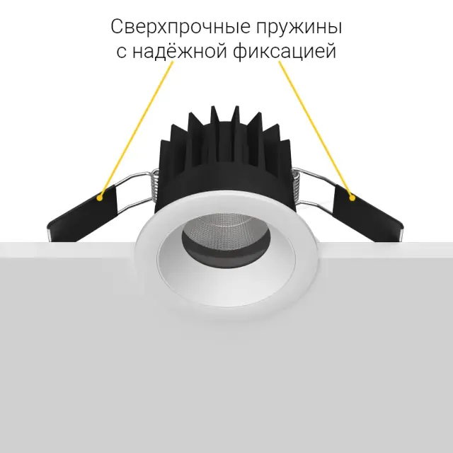 Точечный светильник Ledron FAST TOP MINI White — белый, ракурс 6
