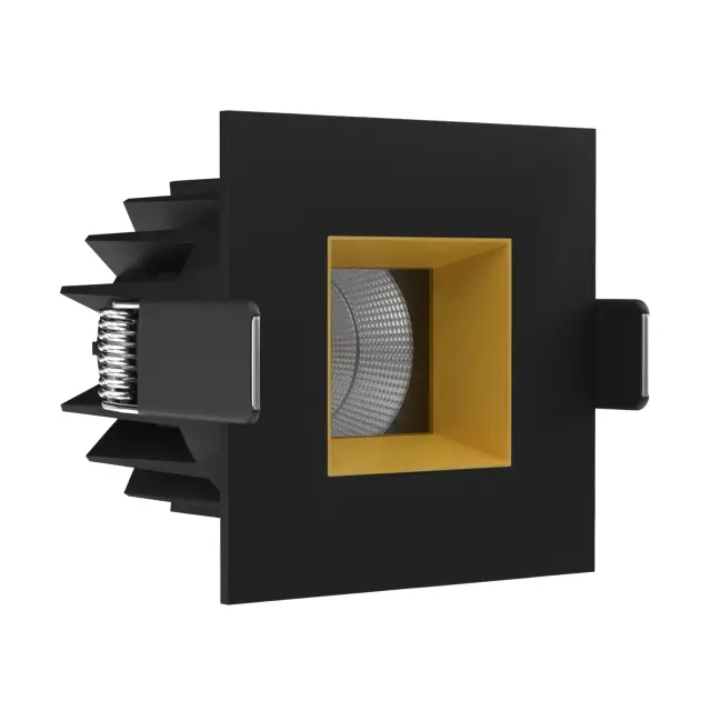 Точечный светильник Ledron FAST TOP SQ MINI Bl-Gold — черный