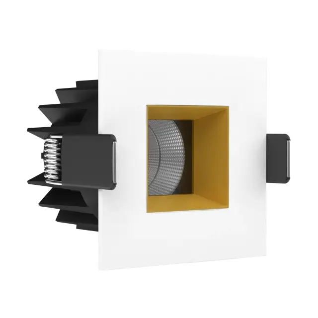 Точечный светильник Ledron FAST TOP SQ MINI Wh-Gold — белый