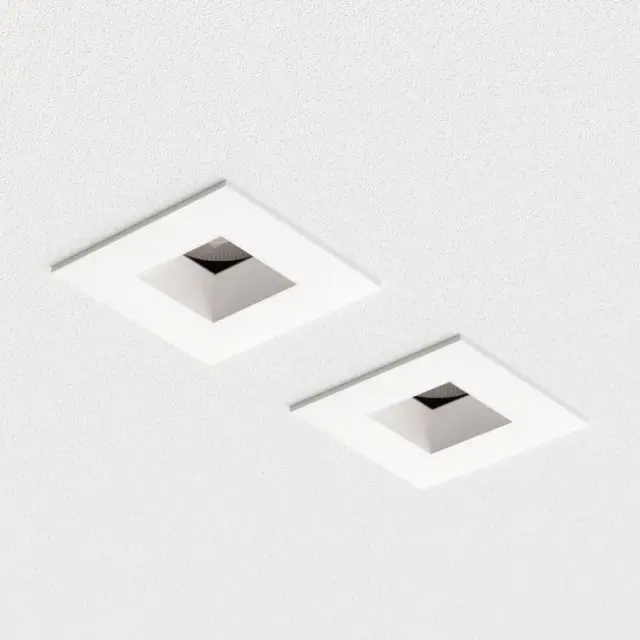 Точечный светильник Ledron FAST TOP SQ MINI White — белый, ракурс 3