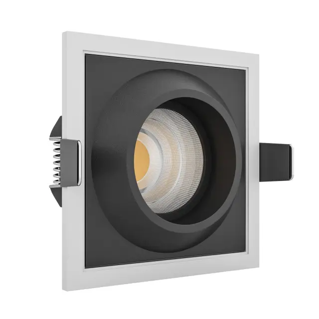 Точечный светильник Ledron GIZA SQ White-Black — белый