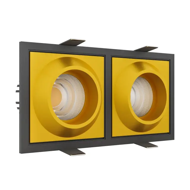 Точечный светильник Ledron GIZA SQ2 Black-Gold — черный