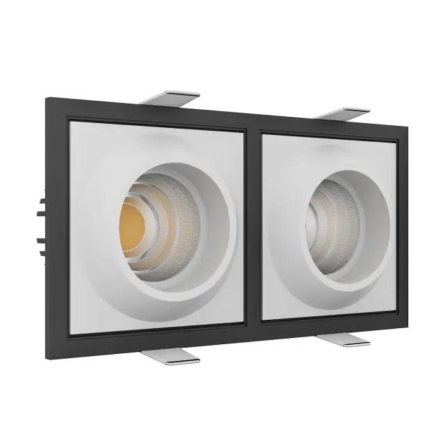 Точечный светильник Ledron GIZA SQ2 Black-White — черный