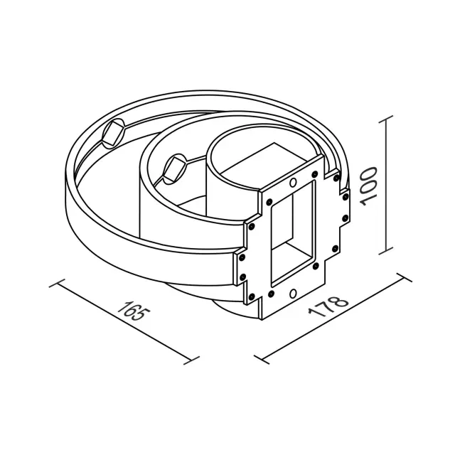 Бра Ledron GW-5809 White — белый, ракурс 4