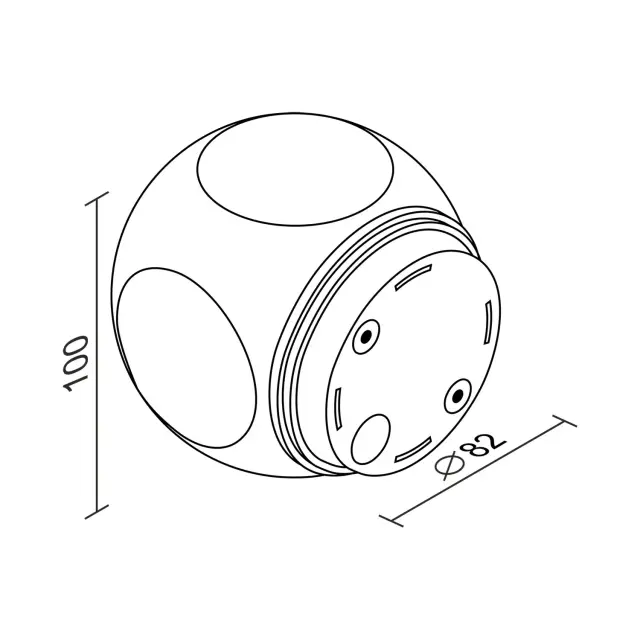 Бра Ledron GW-A161/4 White — белый, ракурс 3