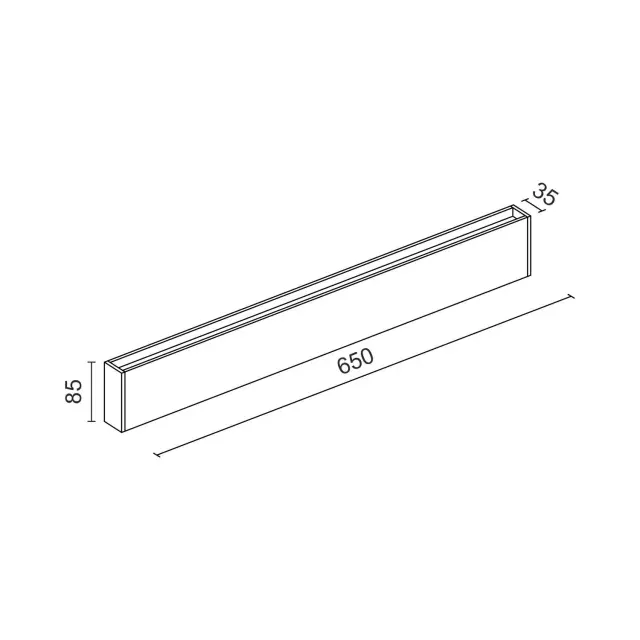 Бра Ledron GW-M066/65 Black — черный, ракурс 3
