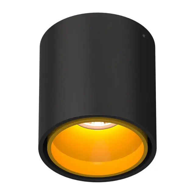 Точечный светильник Ledron KEA R ED GU10 Black-Gold — черный