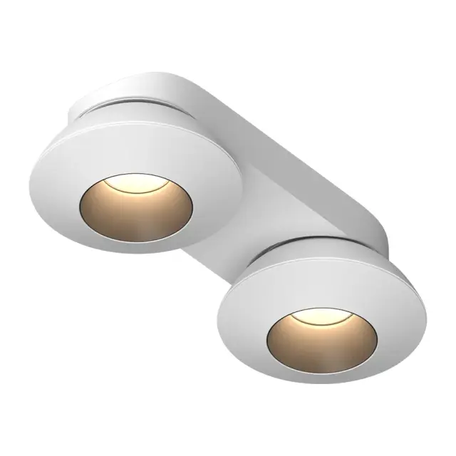 Точечный светильник Ledron KRIS SLIM 2 White-Black — белый