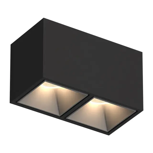Точечный светильник Ledron KUBING 2 Black-Grey — черный