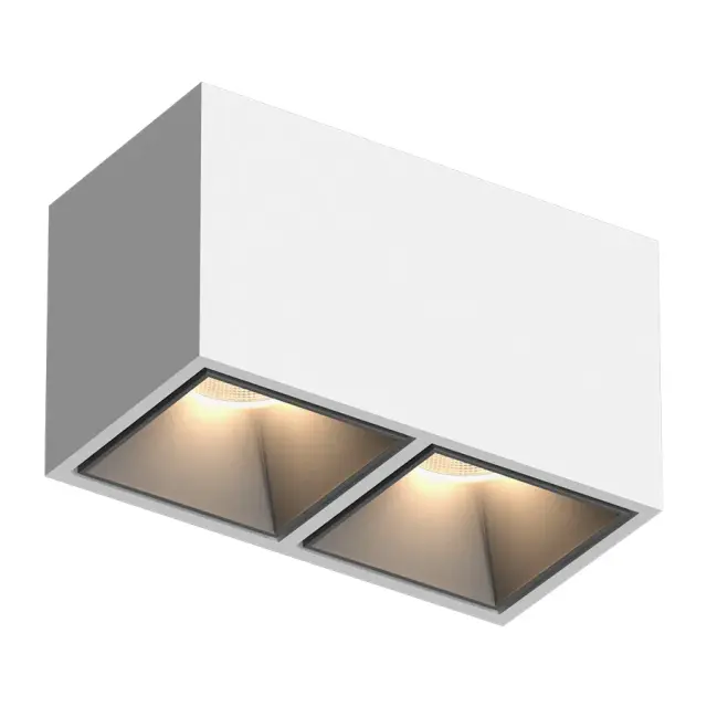 Точечный светильник Ledron KUBING 2 White-Grey — белый