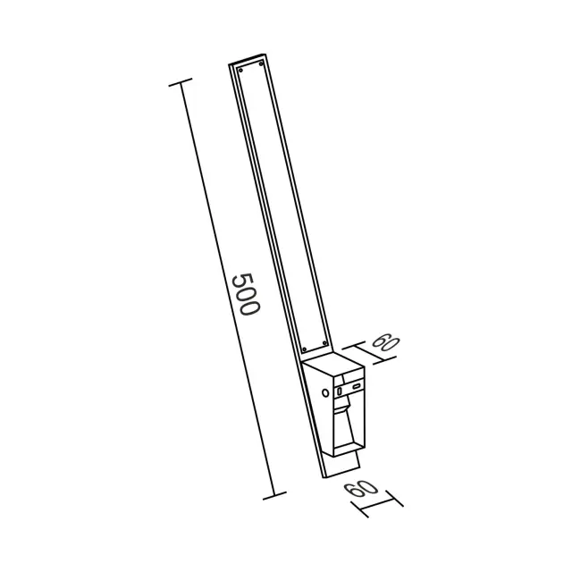 Бра Ledron LD12500/12W White — белый, ракурс 3