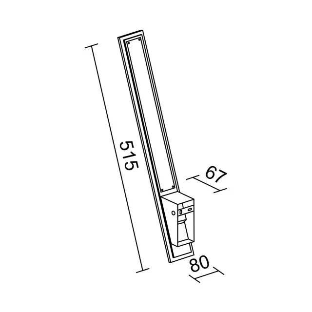 Бра Ledron LD12500-12W Wooden Black — черный, ракурс 4