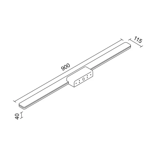 Светильник для ванной комнаты Ledron LED358-900 Black — черный, ракурс 3