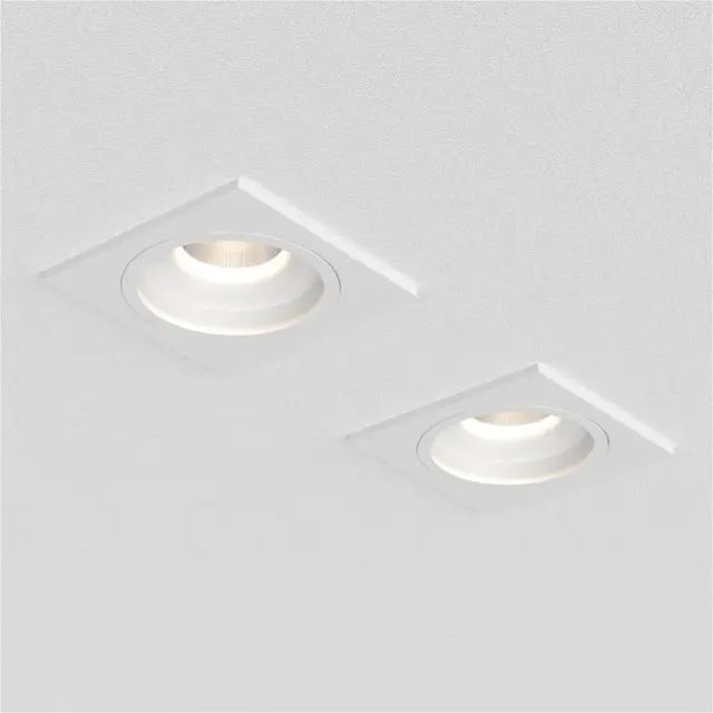 Точечный светильник Ledron LEVEL SQ White TRIAC — белый, ракурс 3