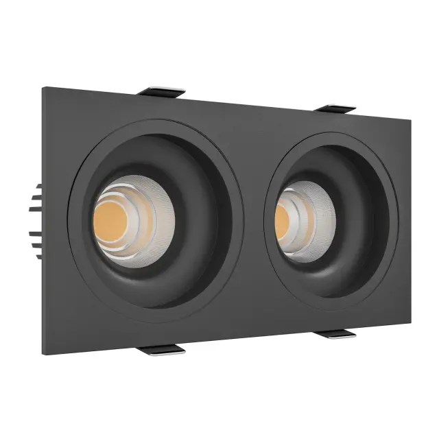 Точечный светильник Ledron LEVEL SQ2 Black TRIAC — черный