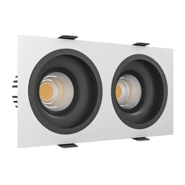 Точечный светильник Ledron LEVEL SQ2 White-Black — белый