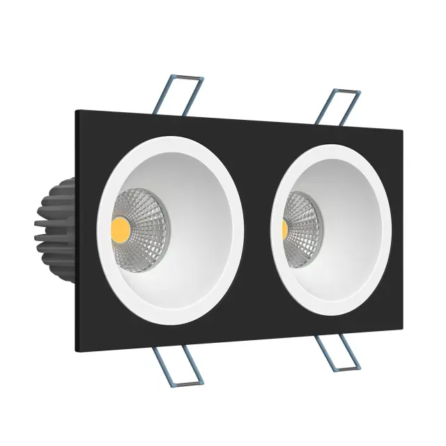 Точечный светильник Ledron LH07H-R SQ2 Black-White — черный