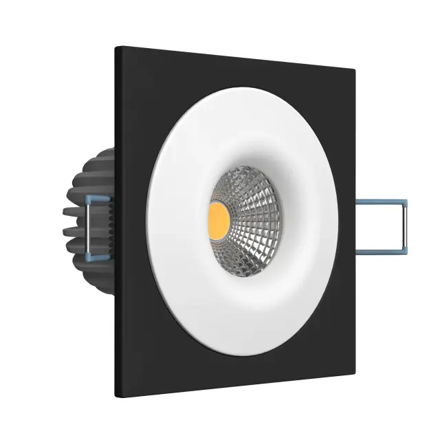 Точечный светильник Ledron LH07S-R SQ Black-White 10W 4000K DIM TRIAC — черный