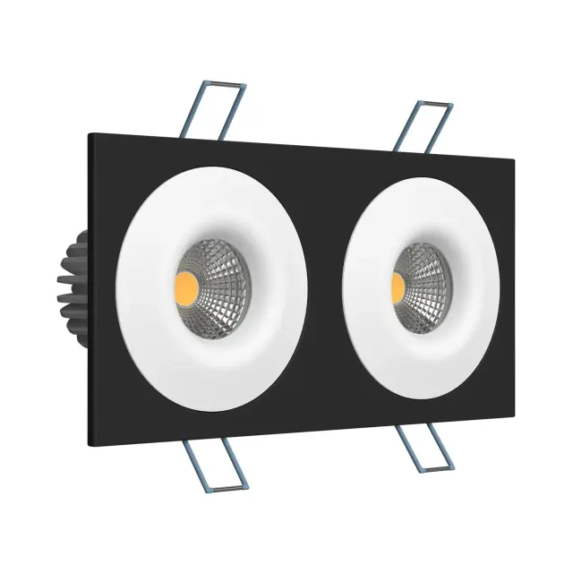 Точечный светильник Ledron LH07S-R SQ2 Black-White 20W 4000K DIM TRIAC — черный