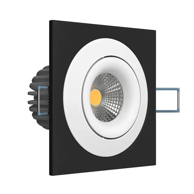 Точечный светильник Ledron LH07SB-R SQ Black-White 10W 3000K DIM TRIAC — черный