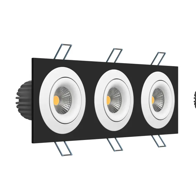 Точечный светильник Ledron LH07SB-R SQ3 Black-White 30W 3000K DIM TRIAC — черный