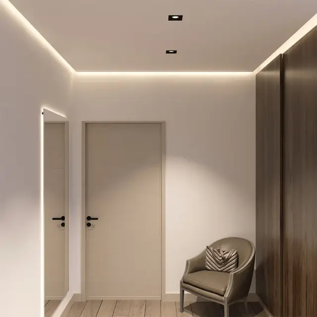 Точечный светильник Ledron LOFT SQ White TRIAC — белый, ракурс 8